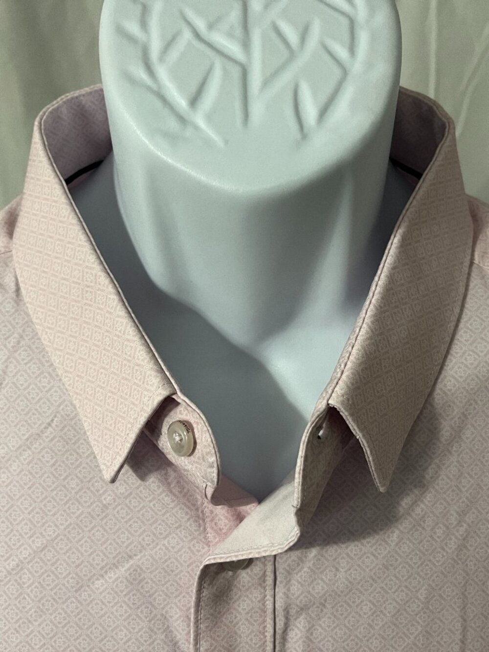 👔 7 Diamonds Men's 4-Way Stretch Performance Shirt XL Pink White ✨